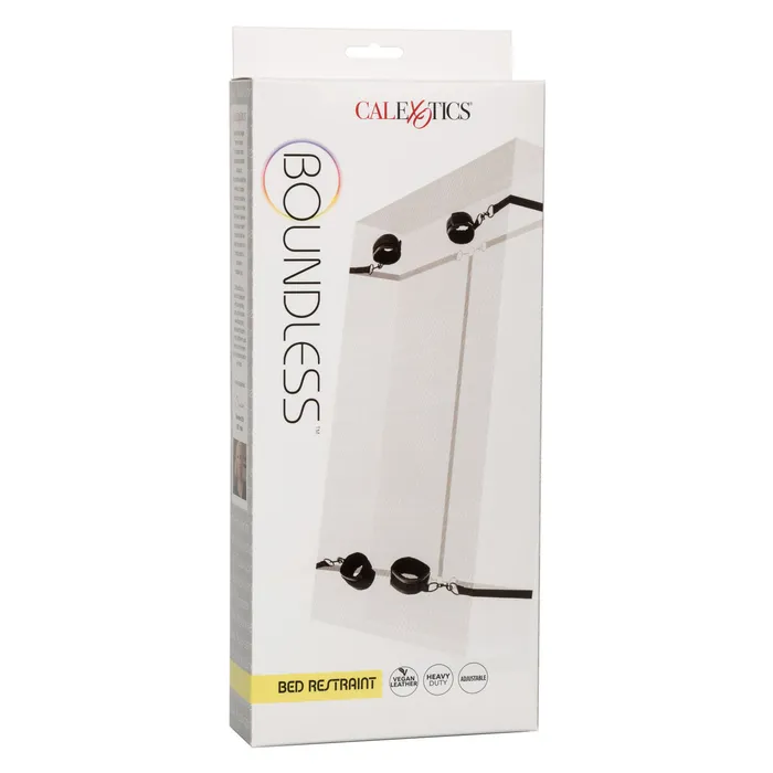 Restraints CalExotics BOUNDLESS BED RESTRAINT Black Under Bed Restraint includes Tethers and Wrist and Ankle Cuffs