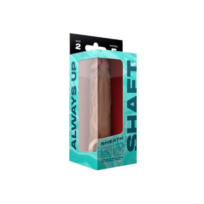 SASS Male Sex Toys Shaft Always Up Model F Size 2 Flexiskin Liquid Silicone Realistic Sheath 88 inch Oak Penis Extension
