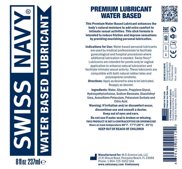 SWISS NAVY WATER BASED SWISS NAVY Vibrators