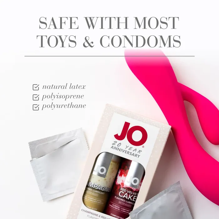 SYSTEM JO Anal SYSTEM JO 20 YEAR ANNIVERSARY GIFT SET CHAMPAGNE AND RED VELVET