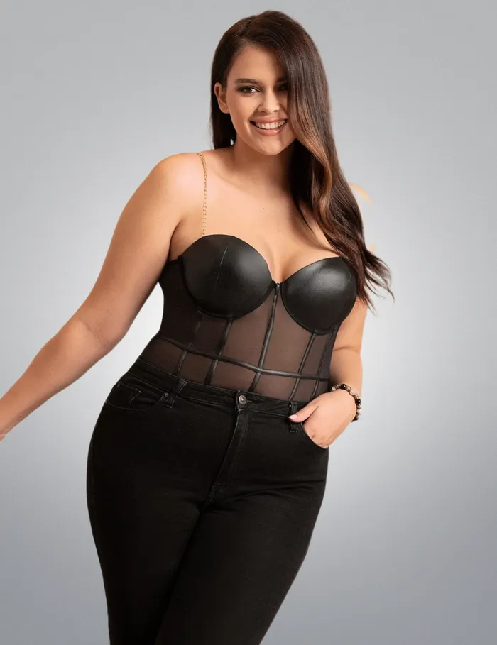 Teddies And Bodies Scandals Lingerie WetLook Mesh Bodysuit Seductive Sheen Stretchy Mesh and Contemporary Design