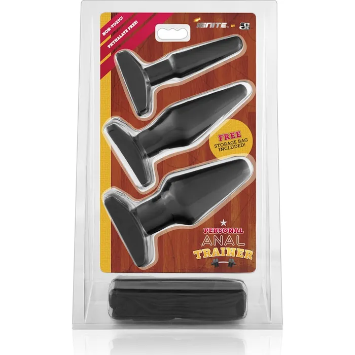 The Personal Anal Trainer Kit 3 Sized Butt Plugs Si Novelties Anal