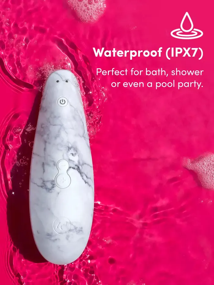 Womanizer MARILYN MONROE Special Edition Clitoral Suction Stimulator White Marble Womanizer Female Sex Toys