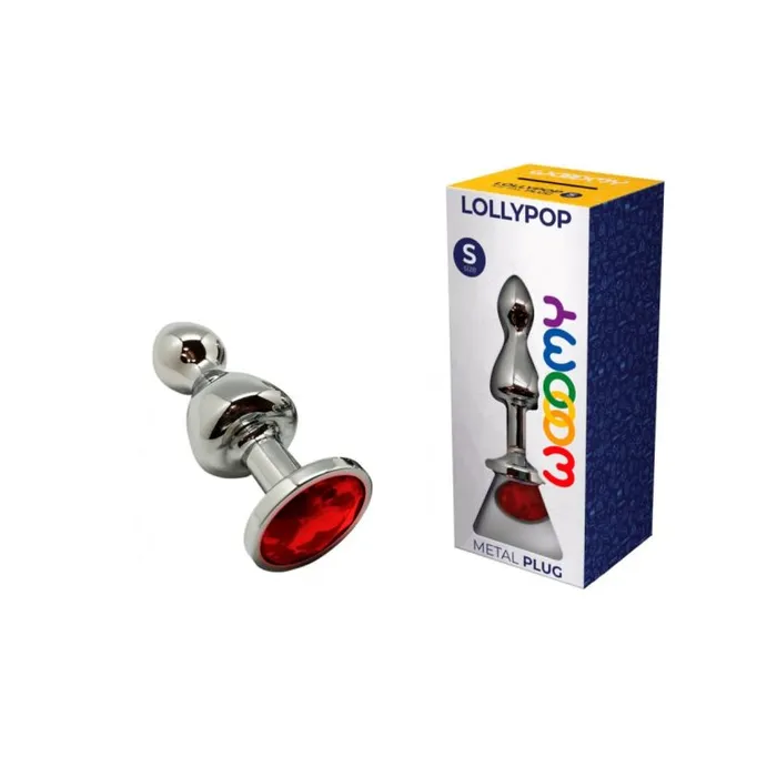 WOOMY LOLLYPOP DOUBLE BALL METAL PLUG ADRIEN LASTIC Male Sex Toys