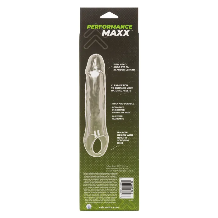 CalExotics Male Sex Toys Performance Maxx Clear Extension 75 CalExotics Male Sex Toys Performance Maxx Clear Extension 75