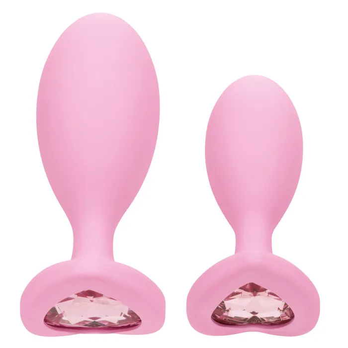 CalExotics Vibrators First Time Love Crystal Booty Duo Pink