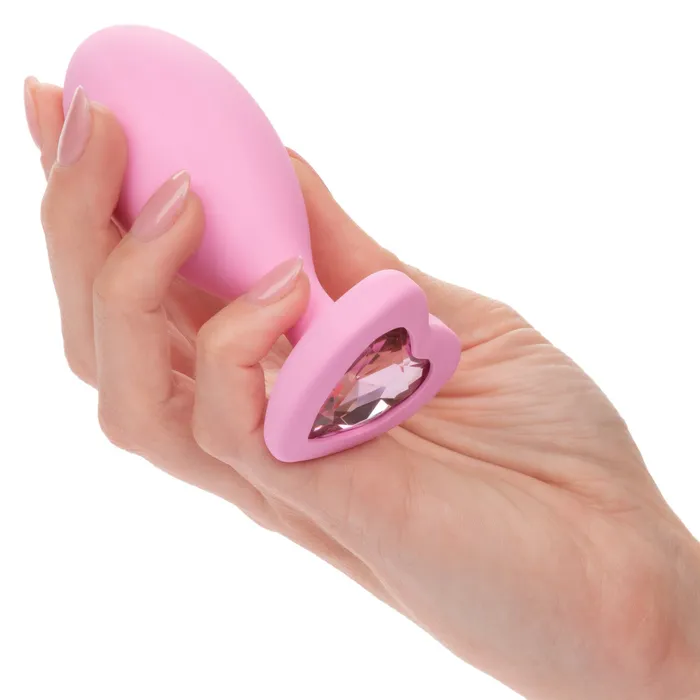 CalExotics Vibrators First Time Love Crystal Booty Duo Pink CalExotics Vibrators First Time Love Crystal Booty Duo Pink