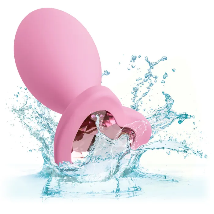 CalExotics Vibrators First Time Love Crystal Booty Duo Pink CalExotics Vibrators First Time Love Crystal Booty Duo Pink