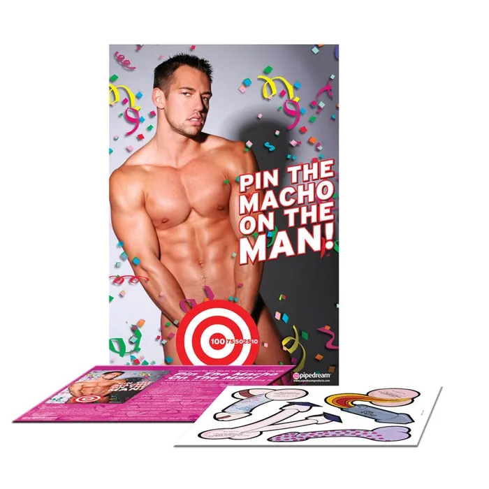 Calvista Female Sex Toys Bachelorette Party Pin the Macho on the Man
