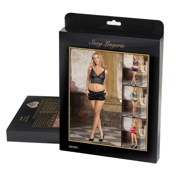 Cami Set 3 Pcs Silk Lace Camisole Sleepwear with Panty FRISKY BUSINESS SG Female Sex Toys