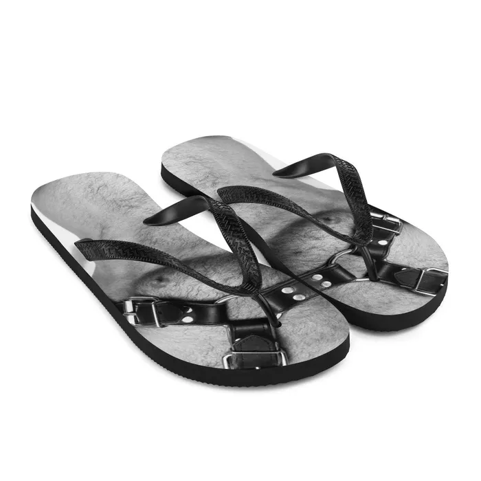 CSG Store Male Sex Toys COLT Men Chest Leather Flip Flops