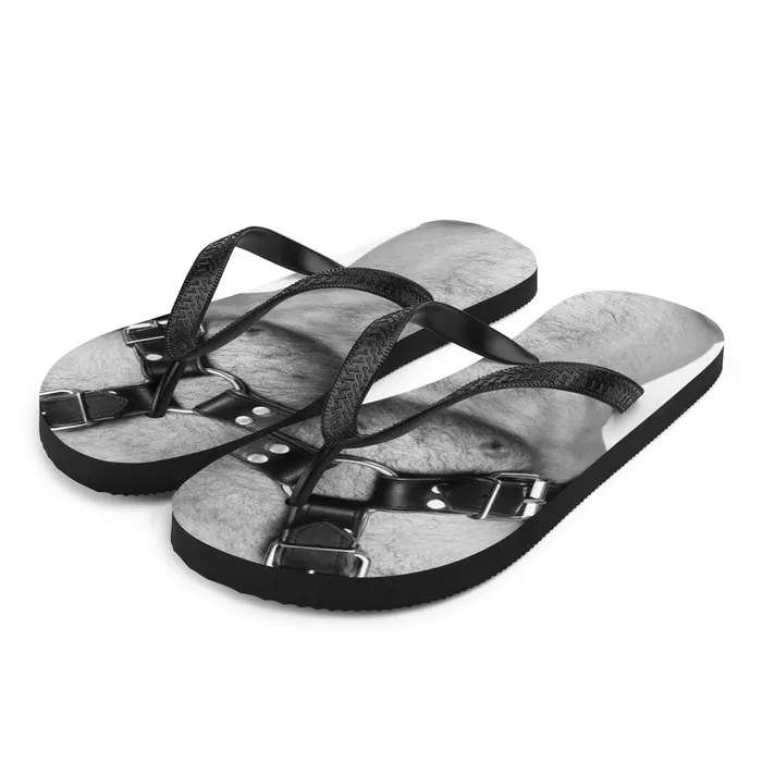 CSG Store Male Sex Toys COLT Men Chest Leather Flip Flops