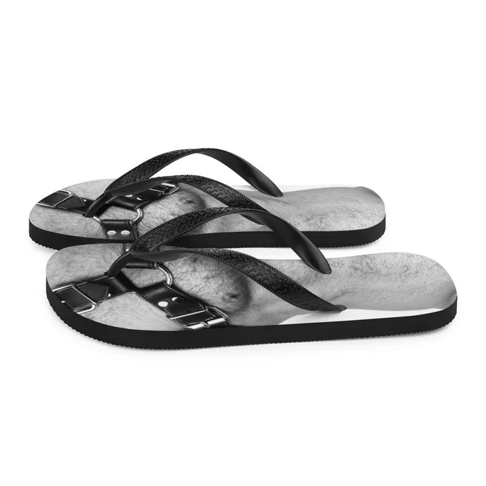 CSG Store Male Sex Toys COLT Men Chest Leather Flip Flops