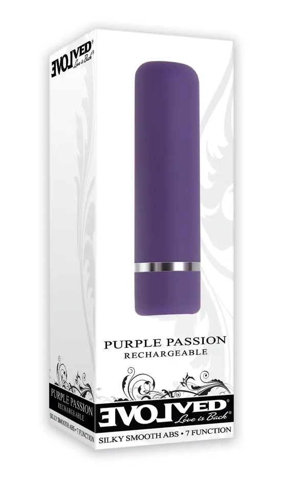 Evolved Novelties Vibrators Evolved Purple Passion Rechargeable Bullet Vibrator