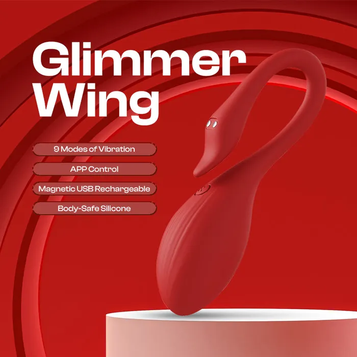 Female Sex Toys FRISKY BUSINESS SG Glimmer Wing Female APP Control Wearable Egg Vibrator