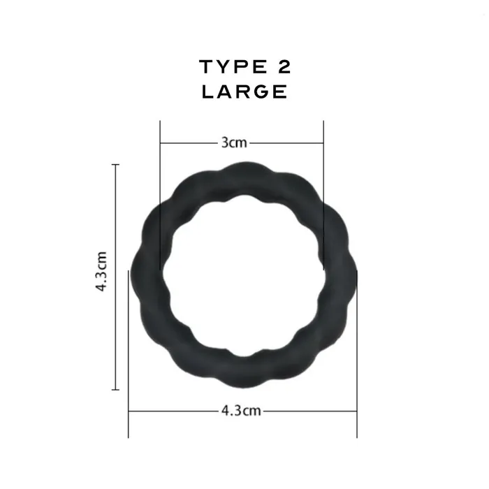 FlexiRing Silicone Cock Rings FRISKY BUSINESS SG Male Sex Toys