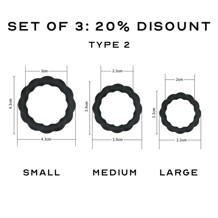 FlexiRing Silicone Cock Rings FRISKY BUSINESS SG Male Sex Toys