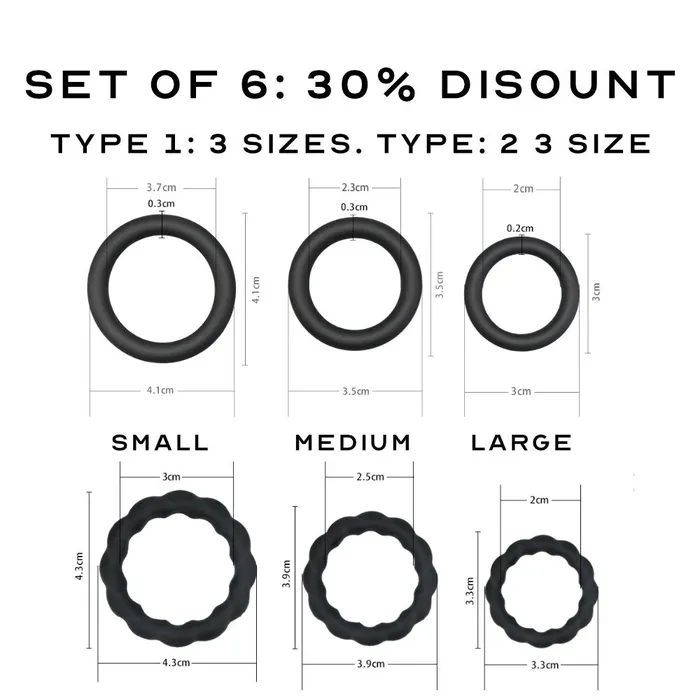 FlexiRing Silicone Cock Rings FRISKY BUSINESS SG Male Sex Toys