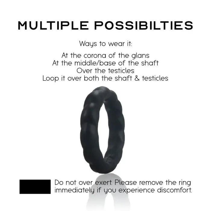 FlexiRing Silicone Cock Rings FRISKY BUSINESS SG Male Sex Toys