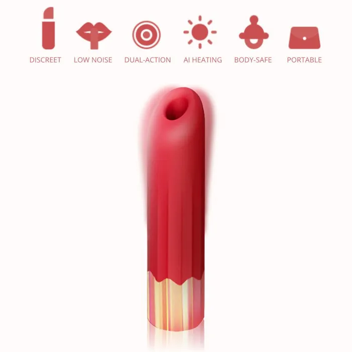 FRISKY BUSINESS SG Female Sex Toys Sheila Dual Action Clitoral Sucking MassagerVibrator
