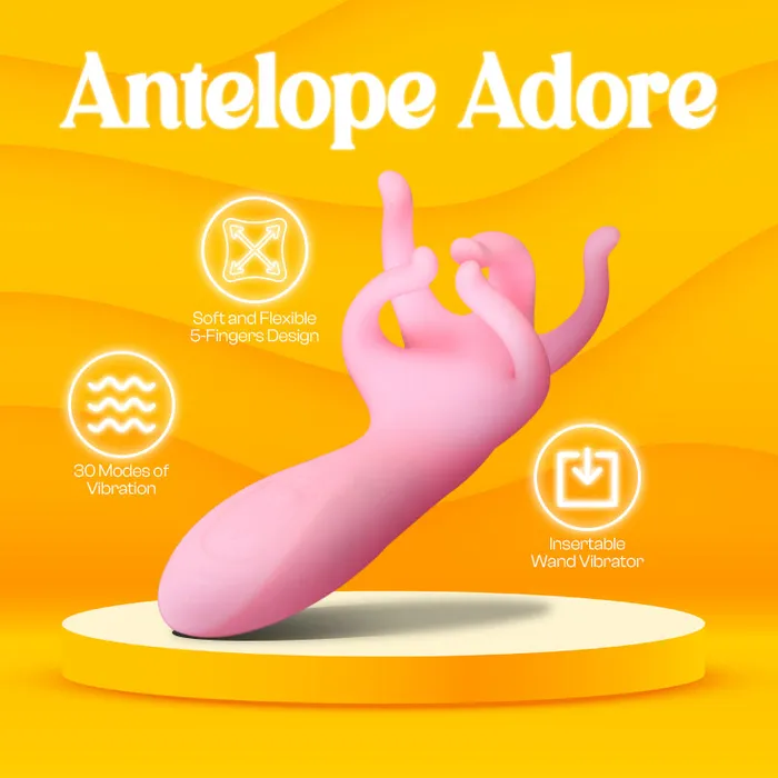 FRISKY BUSINESS SG Vibrators Antelope Adore Fingerlike Wand Vibrator