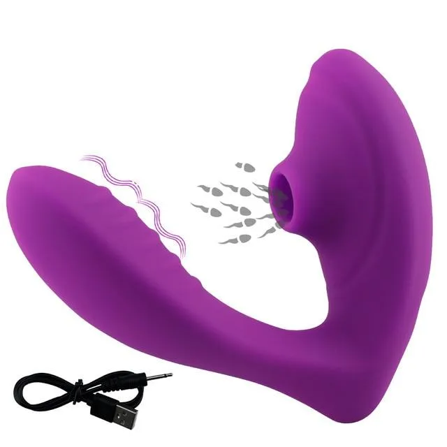 HEXHER Vagina Sucking Vibrator 10 Speeds Vibrating Modes Female Sex Toys