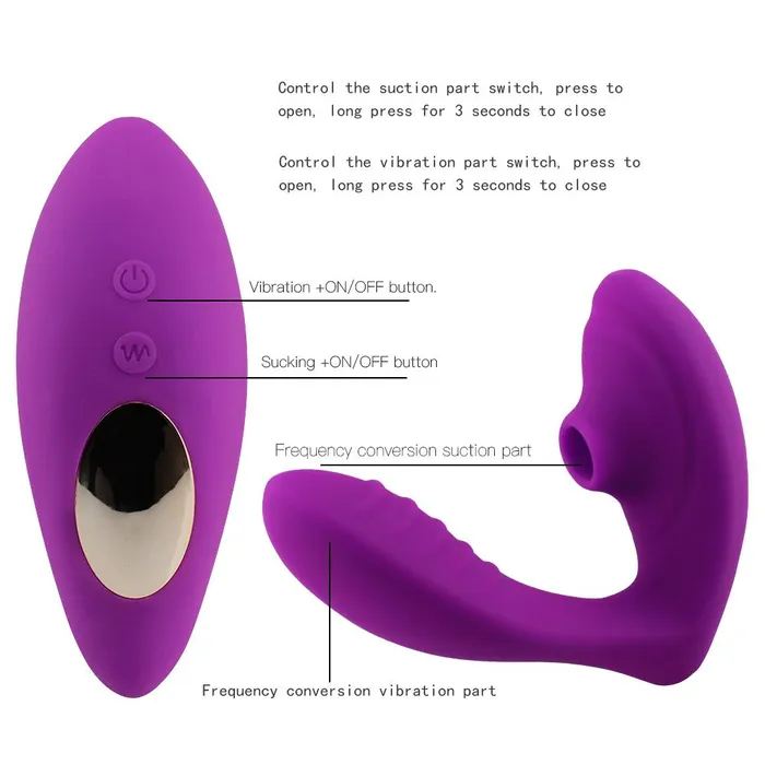 HEXHER Vagina Sucking Vibrator 10 Speeds Vibrating Modes Female Sex Toys