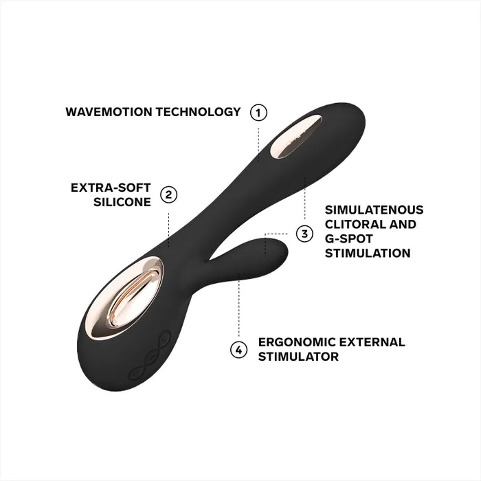 Lelo Anal LELO Soraya Wave Black ComeHither Tip