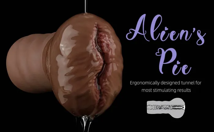 LOVETOY Aliens Pie Male Masturbator 1 Black Male Sex Toys