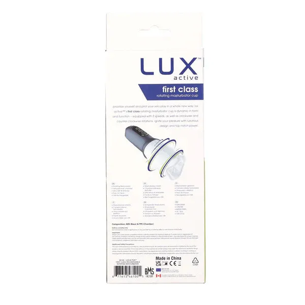 LUX active First Class Rotating Masturbator Cup Lux Active Male Sex Toys