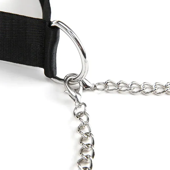 Lux Fetish Female Sex Toys Lux Fetish Collar and Adjustable Pressure Nipple Clamps