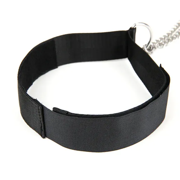 Lux Fetish Female Sex Toys Lux Fetish Collar and Adjustable Pressure Nipple Clamps