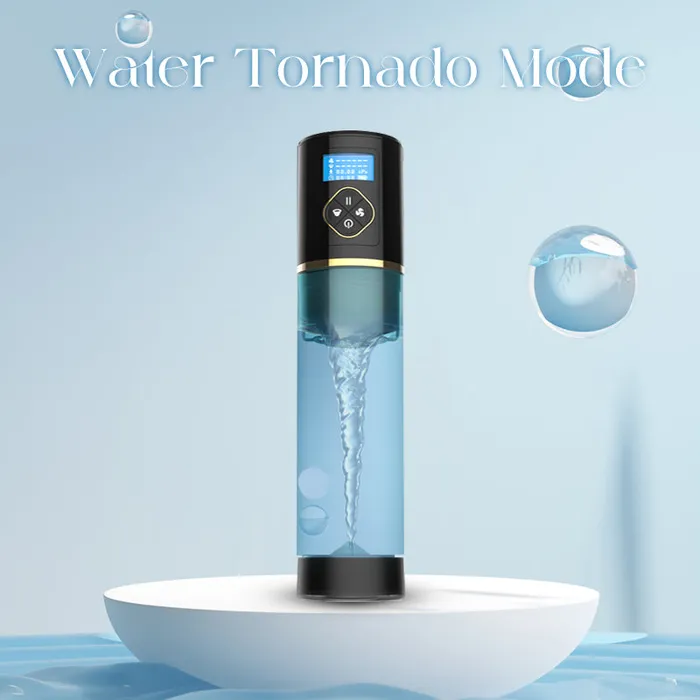 Male Sex Toys FRISKY BUSINESS SG Vigor Boost Automatic Penis Pump with Water Tornado Mode