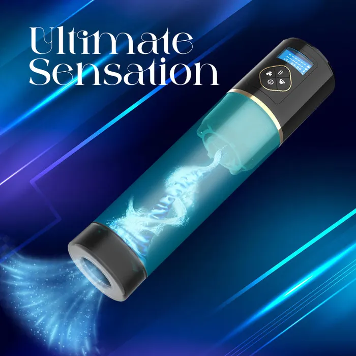 Male Sex Toys FRISKY BUSINESS SG Vigor Boost Automatic Penis Pump with Water Tornado Mode