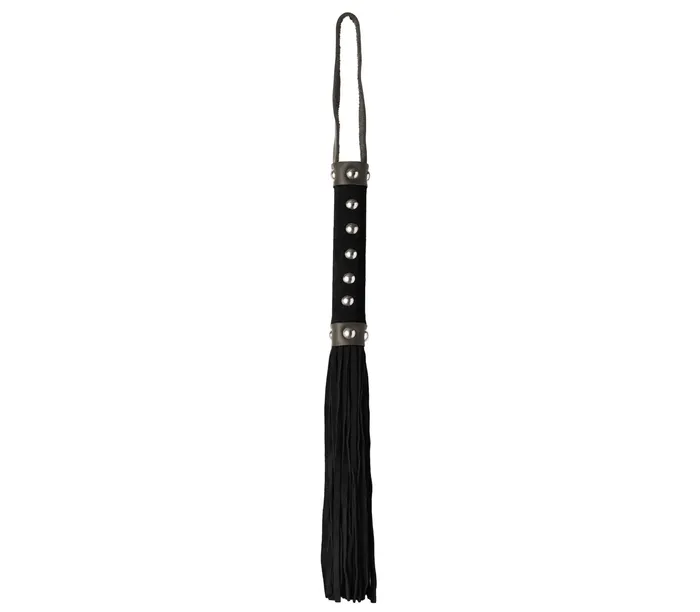 Male Sex Toys Love In Leather Love In Leather Suede Tail Flogger With Studded Handle Male Sex Toys Love In Leather Love In Leather Suede Tail Flogger With Studded Handle