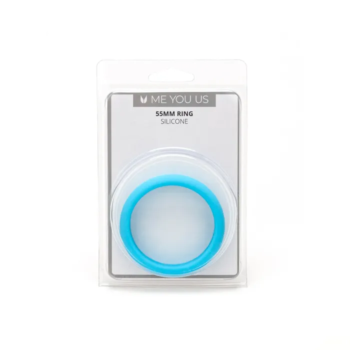 ME YOU US Male Sex Toys Me You Us Silicone Cock Ring Light Blue 55mm