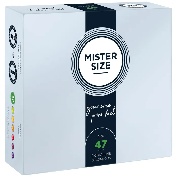 Mister Size Pure Feel Condoms 47mm Mister Size Male Sex Toys