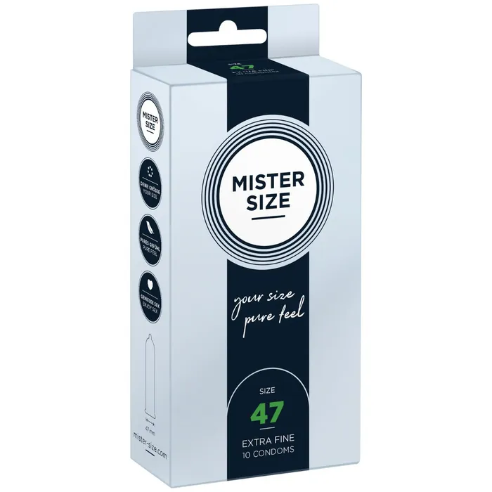 Mister Size Pure Feel Condoms 47mm Mister Size Male Sex Toys