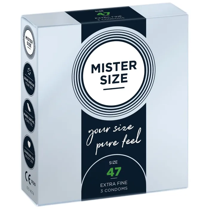 Mister Size Pure Feel Condoms 47mm Mister Size Male Sex Toys