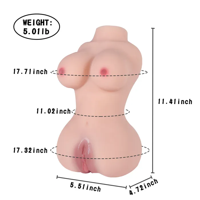 nastnova Male Sex Toys Daisy 501lb Mini Size Torso Sex Doll for Men