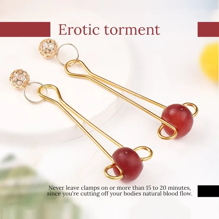 Nipple Clitoral Toys FRISKY BUSINESS SG Entice Intimate Nipple Clamps