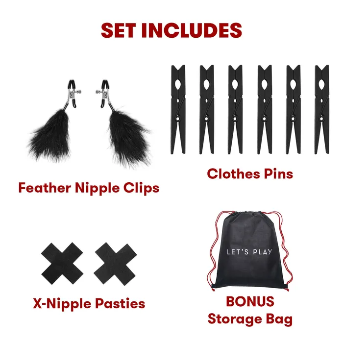 PleaseToys Couples Bedspreaders 7 Piece Sensory Experience Kit