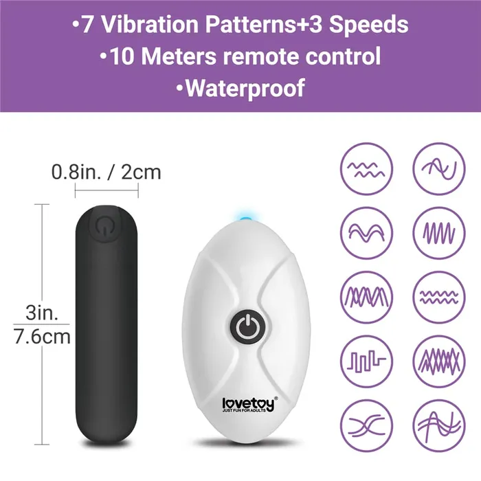 Printed Vibrating Sexy Panties Purple LOVETOY Vibrators