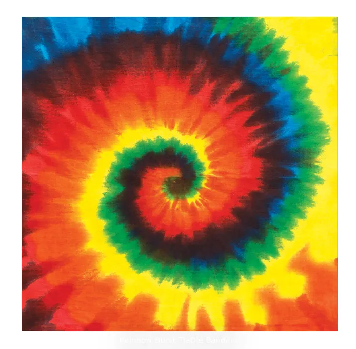 Rainbow Burst TieDie Bandana Traveling Tickle Trunk Anal