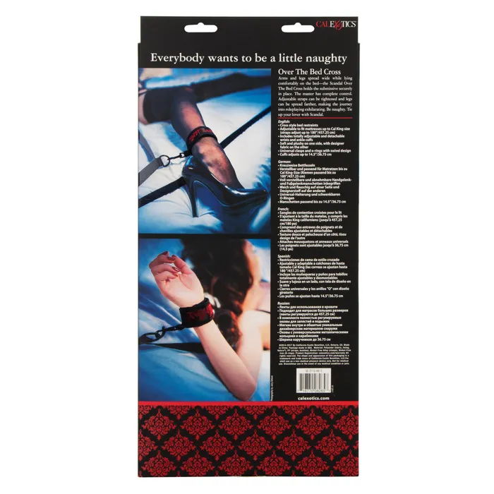 Scandal Over The Bed Cross CalExotics Dildos