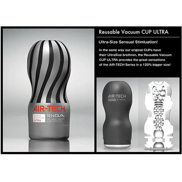 Tenga Male Sex Toys Tenga AirTech Reusable Vacuum Cup US Grey