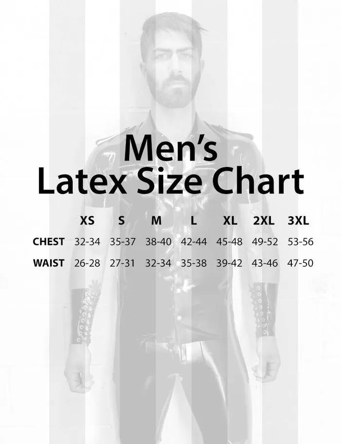 vendorunknown Vibrators Latex Uniform Shirt w Piping