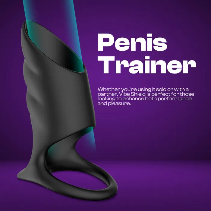 Vibe Shield Vibrating Single Loop Cock Ring FRISKY BUSINESS SG Male Sex Toys