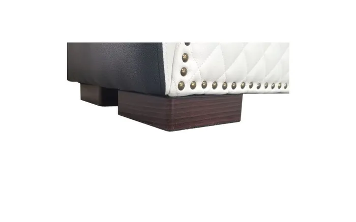 Vibrators Daytona Kama Sutra Quilted and Studded Chaise Love Lounge BlackWhite