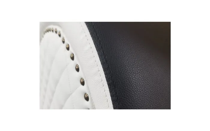 Vibrators Daytona Kama Sutra Quilted and Studded Chaise Love Lounge BlackWhite